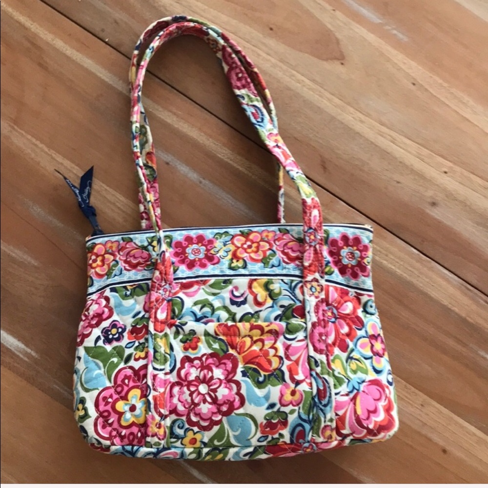 Vera Bradley Floral Little Betsey Tote Hope Garden